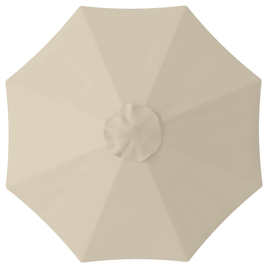 Outsunny Toldo De Recambio De Sombrilla De 3 M Con Ventilación Superior Caqui_0