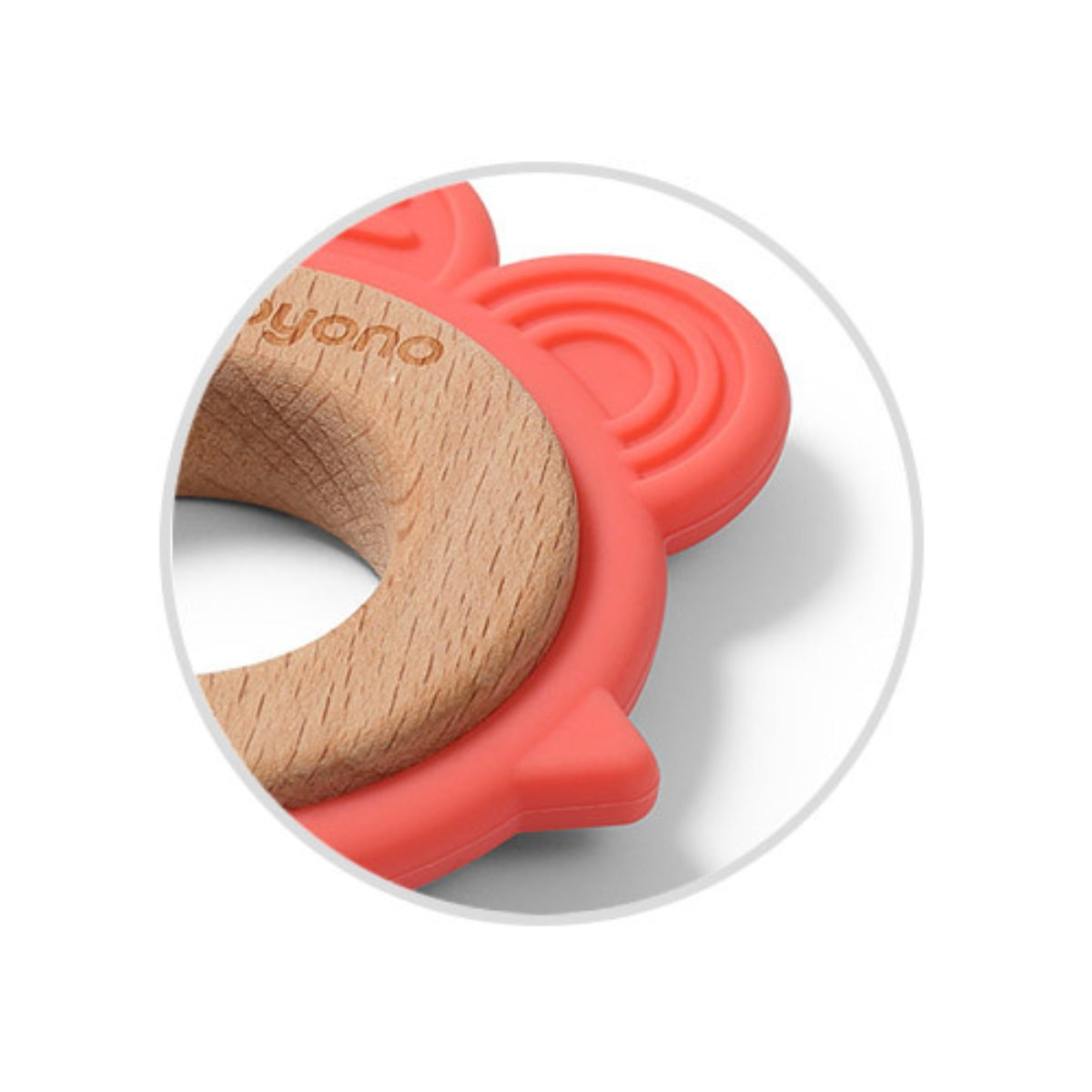 Gallina Mordedor De Madera Y Silicona_1