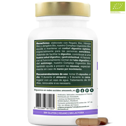 Complejo Digestión Bio, Regaliz, Hinojo, Jengibre | 60 Cápsulas_1