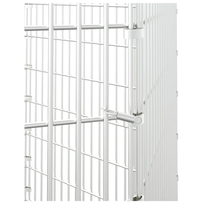 Vidaxl Recinto Animales Corral 6 Paneles Hierro Galvanizado 54x80 Cm_5