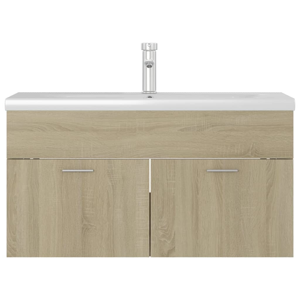Mueble Con Lavabo Madera De Ingeniería Roble Sonoma_2