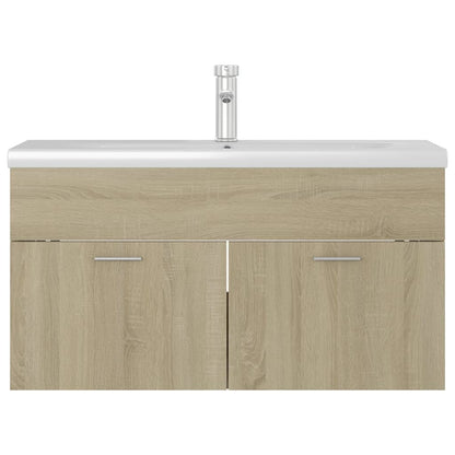 Mueble Con Lavabo Madera De Ingeniería Roble Sonoma_2