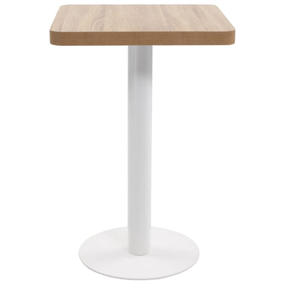 Mesa De Bistró Mdf Marrón Claro 50x50 Cm_0