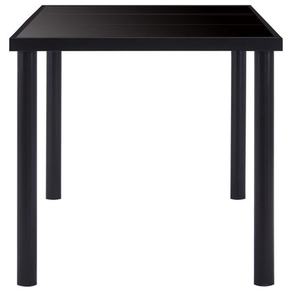 Mesa De Comedor De Vidrio Templado Negro 200x100x75 Cm_1