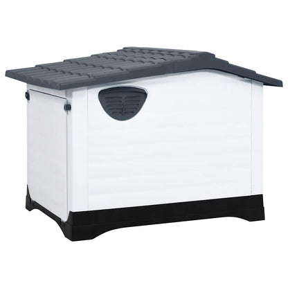 Casa Para Perro Gris 90,5x68x66 Cm Polipropileno_3