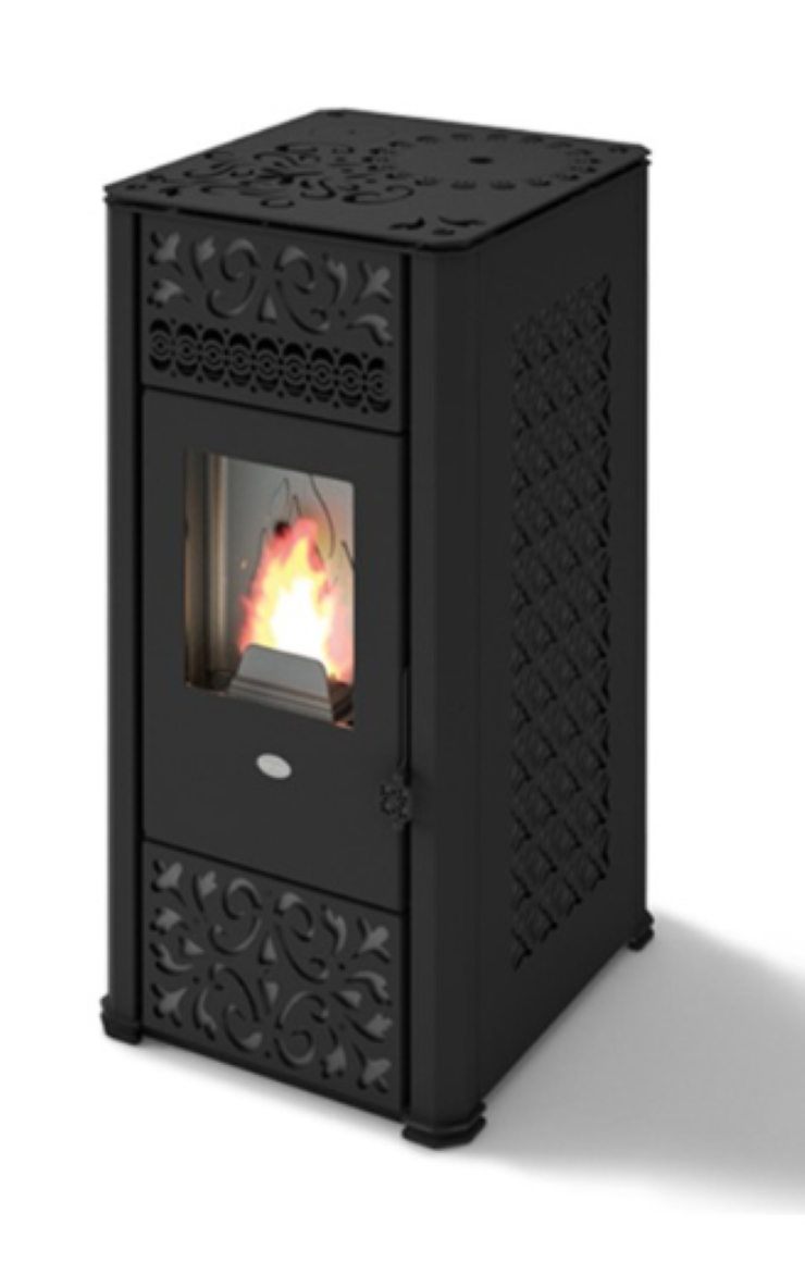 Estufa De Pellet Eva Calòr Lucilla 901670400 Acabado Negro_0