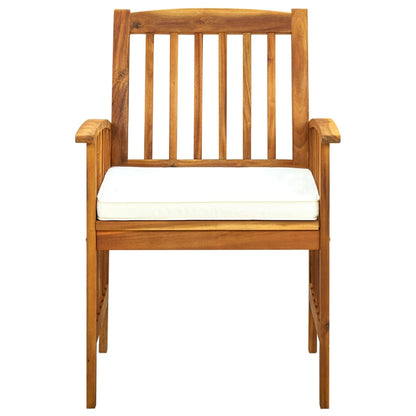 Set Comedor De Jardín 9 Pzas Y Cojines Madera Maciza De Acacia / Vetonek_1