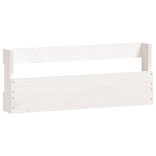 Estantes De Zapatos De Pared 2 Uds Madera Pino Blanco 59x9x23cm / Vetonek_0