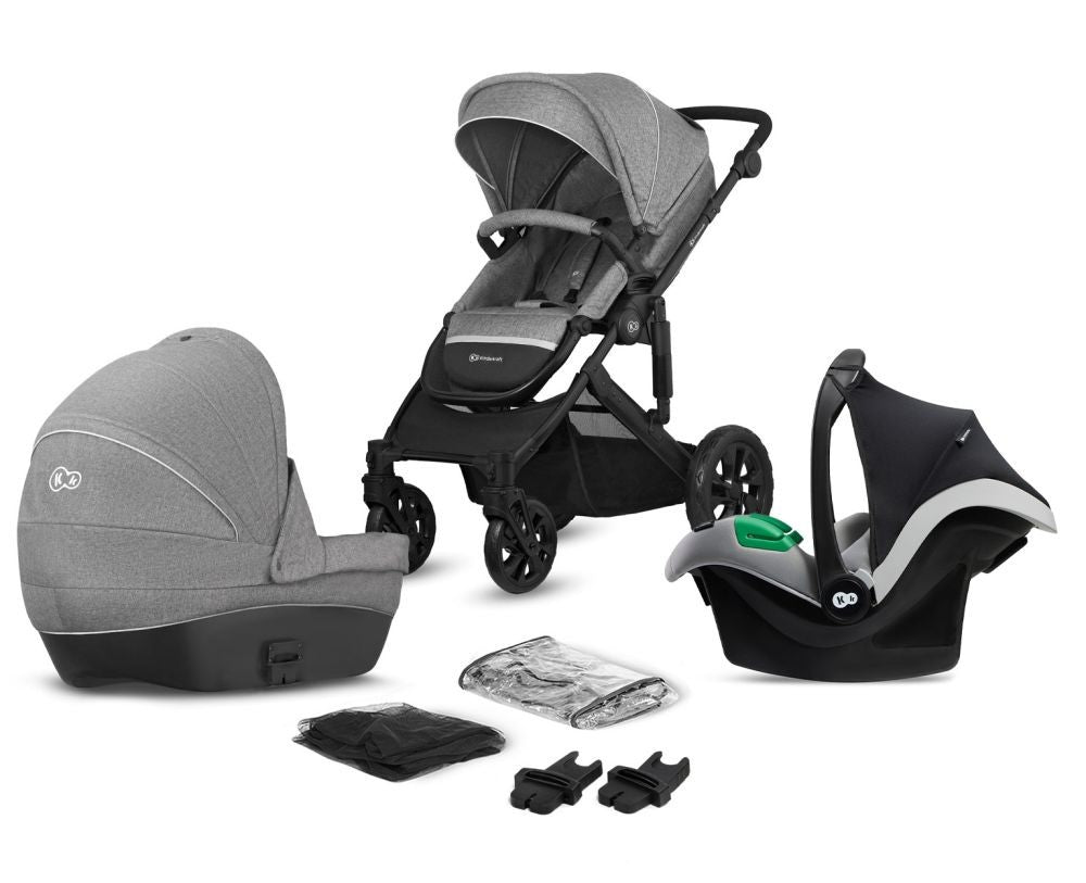 Carrito De Bebé Prime Lite 3 En 1 Hasta 22 Kg Y Grupo 0+ I-size Hasta 13 Kg Grey_0