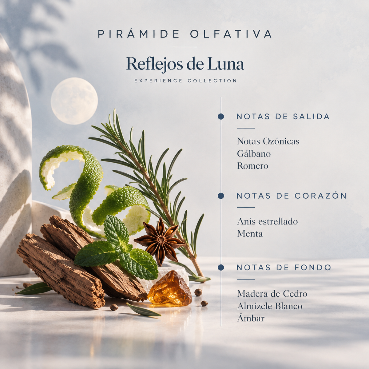 Ambientador Pulverizador Reflejos de Luna Experience SYS Aromas 300 ml | Romero, Menta y White Musk | Revitalizante_4