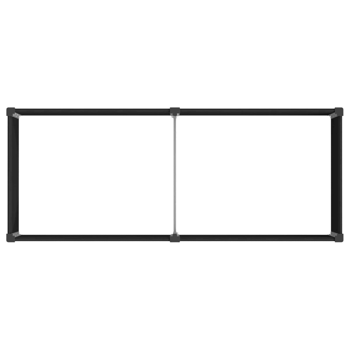Arriate Elevado Negro 250 X 100 X 91 Cm Wpc Y Aluminio_4