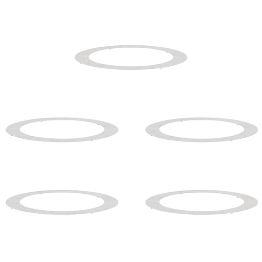 Adecuado Para Anillos De Árbol Plano 5 Pcs Plateado Ø90 / 120 Cm_0