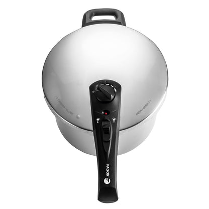 Olla A Presión 6 Litros, Inducción, Express Super Rápida, Acero Inoxidable 18/10, Todas Cocinas Fagor Duo 6 Plata