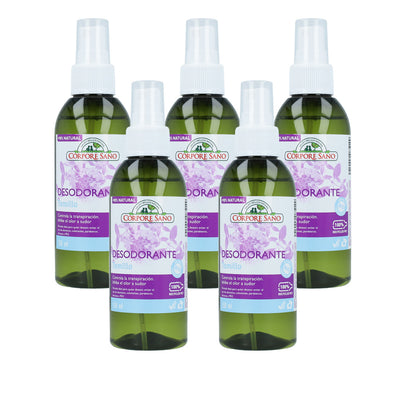 Pack 5x Desodorante tomillo Corpore Sano 150 ml