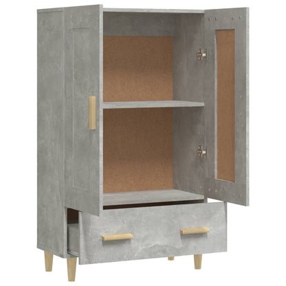 Aparador De Madera Contrachapada Gris Hormigón 70x31x115 Cm / Vetonek_2