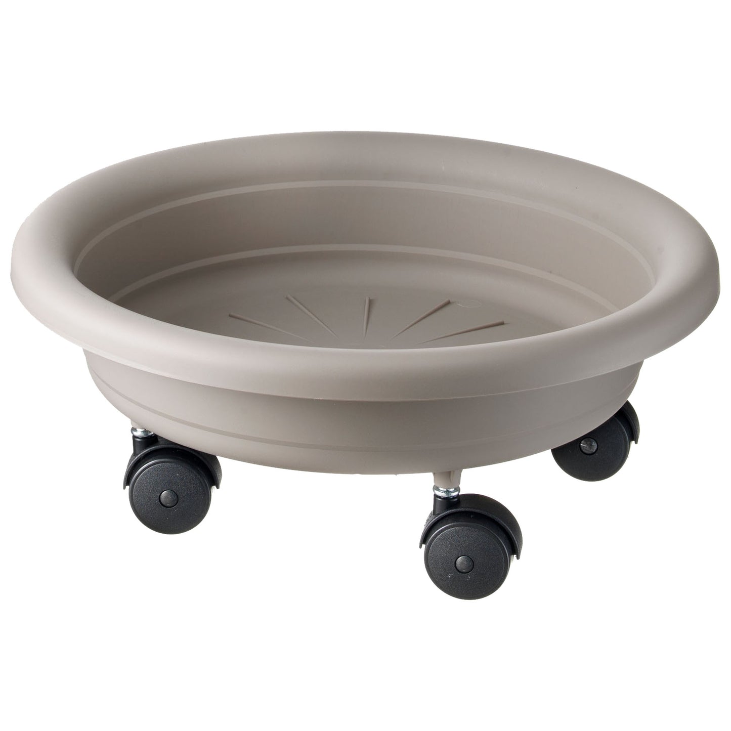 Platillo Para Maceta Con Ruedas Para Facilitar Su Traslado Ø 28 Cm Gris_0