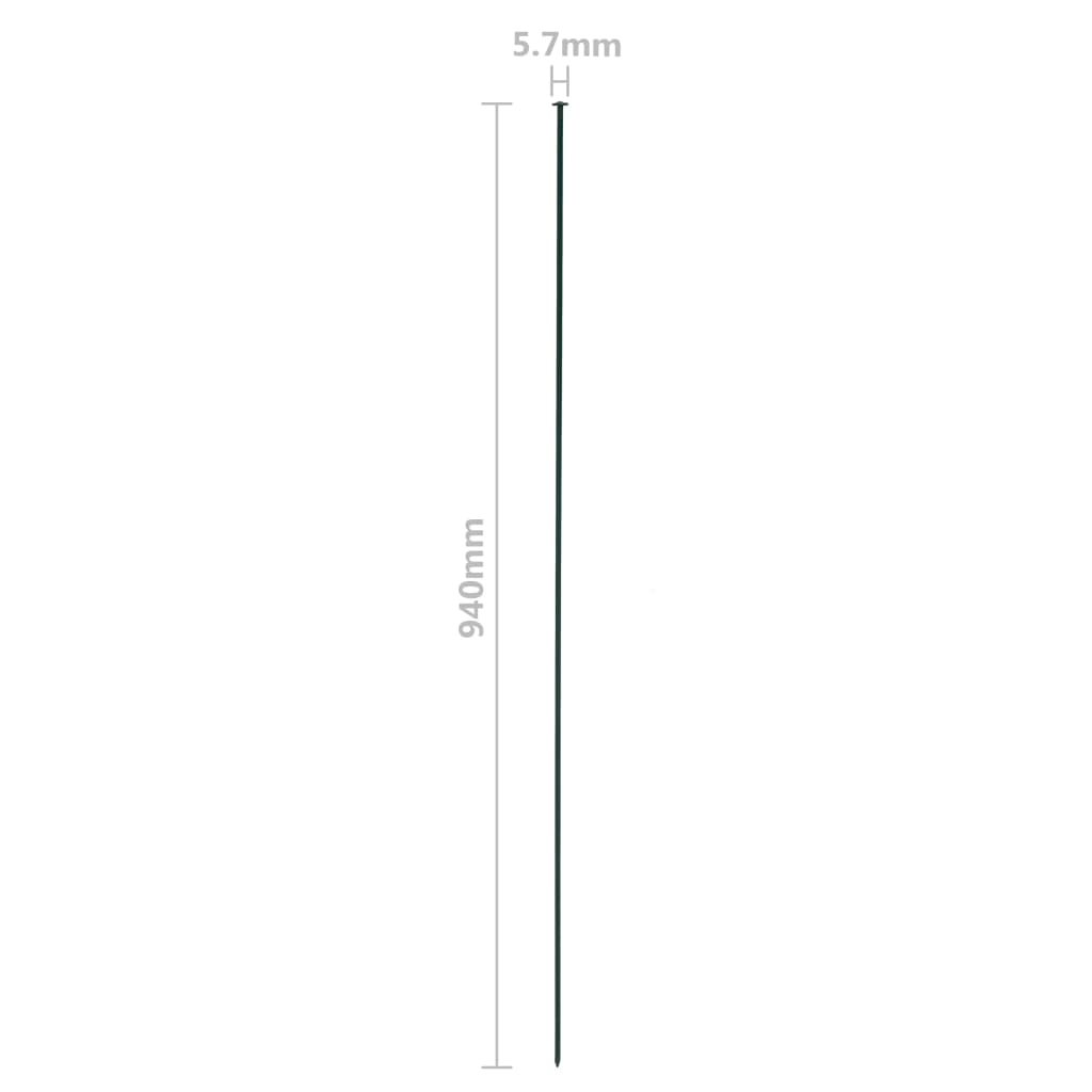 Set De Valla De Jardín Arqueada Verde 77,3x26 Cm / Vetonek_4