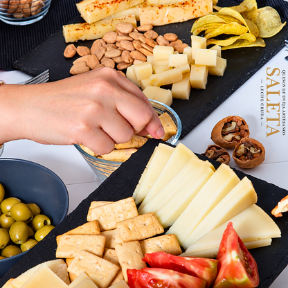 Cesta Quesos Gourmet | 6 Cuñas Queso Semicurado, Curado, Con Guindilla, Trufa, Añejo Y En Aceite De Oliva Virgen_3