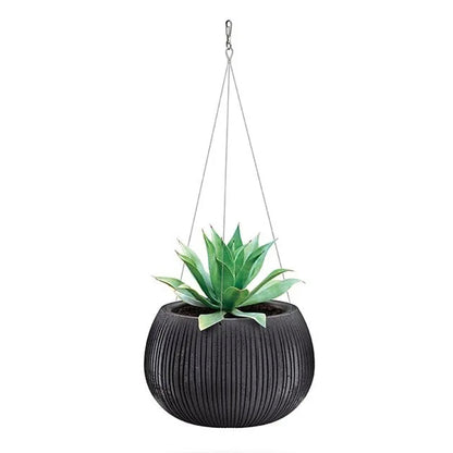 Prosperplast Beton Bowl Ws De Plástico Con Depósito En Color Cemento Negro, 16,1 (alto) X 23,8 (ancho) X 23,8 (profundo) Cms_0