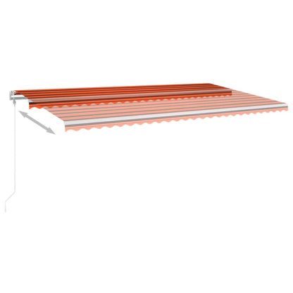Toldo Automático Retráctil Naranja Y Marrón 600x300 Cm_3