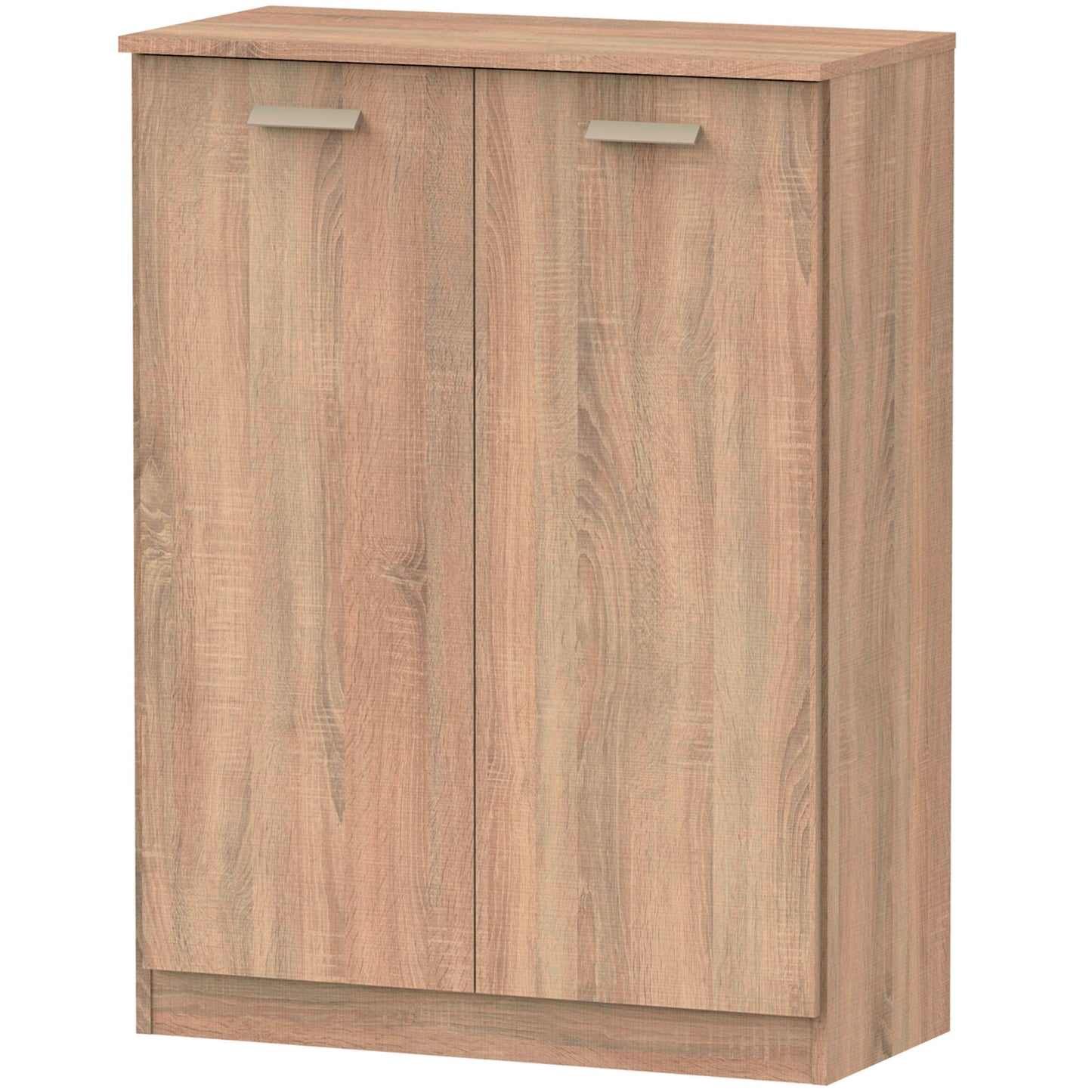 Armario Dormitorio, Multiusos, Baño, Mueble Cocina, Zapatero 2 Puertas 5 Estantes101x74x36 Cm, Briebe, Nova, Madera