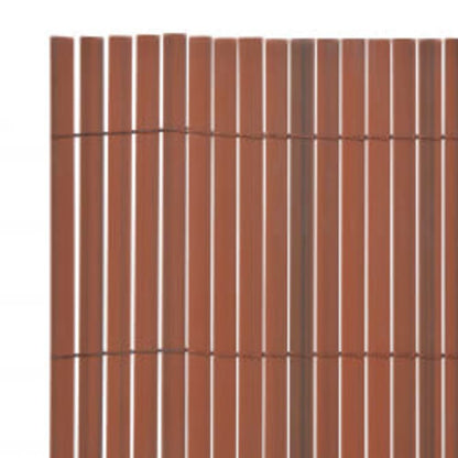 Valla De Jardín Doble Cara Marrón 110x400 Cm / Vetonek_3