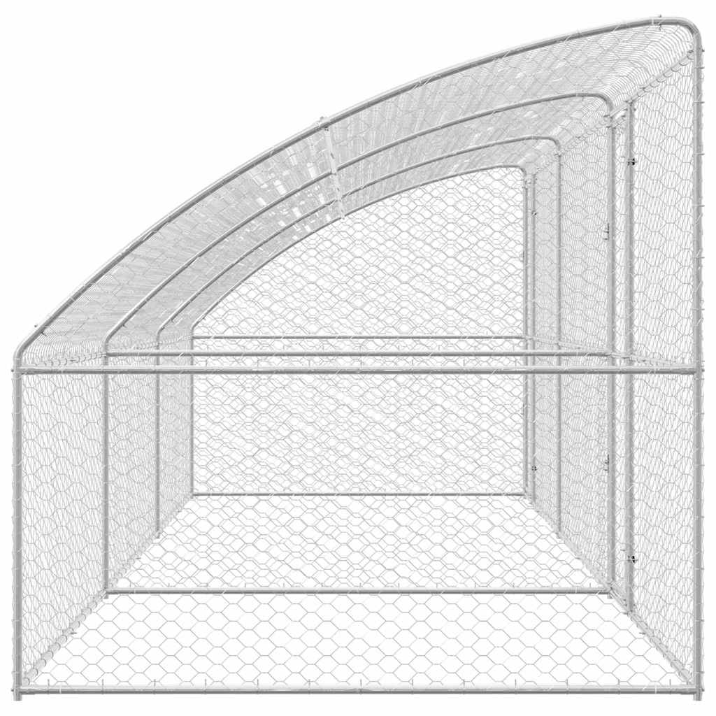 Refugio Para Perros 3 Pcs Plateado 6 X 2 X 2 M_4
