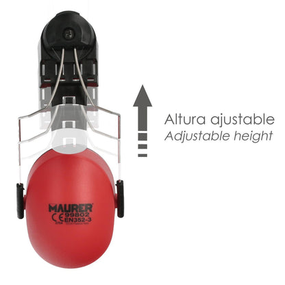 Recambio Protector Auditivo Para Casco Con Visera, Protector Facial De Rejilla Y Protector Auditivo Maurer Modelo 99790_3