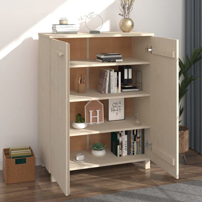 Zapatero Hamar Madera Pino Maciza Marrón Miel 85x40x108 Cm / Vetonek_2