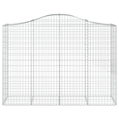 Cestas Gaviones 4 Uds Forma De Arco Hierro 200x50x140/160 Cm_3
