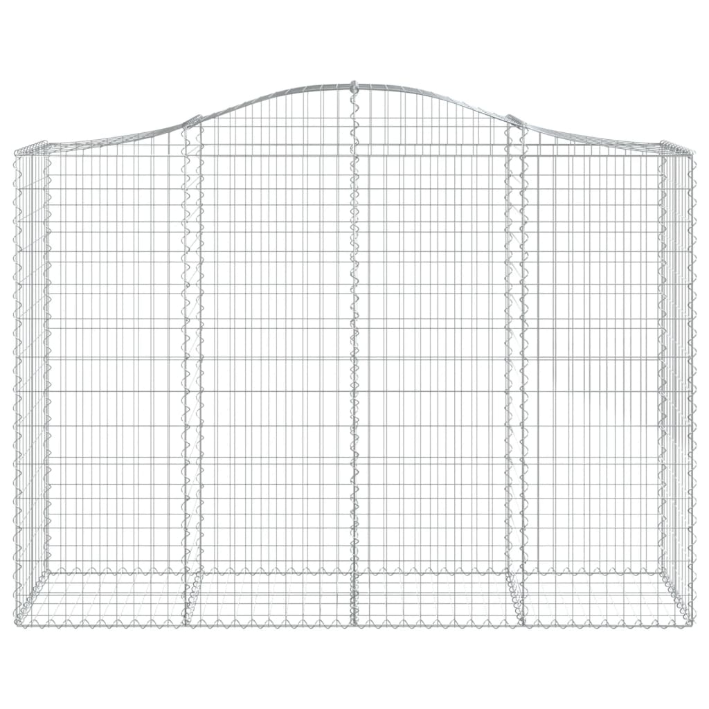 Cestas Gaviones 5 Uds Forma De Arco Hierro 200x50x140/160 Cm_3