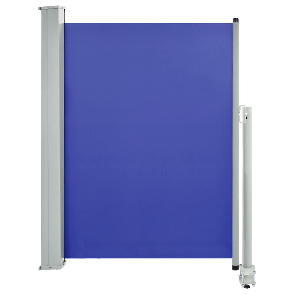 Vidaxl Toldo Lateral Retráctil De Jardín Azul 100x300 Cm_0