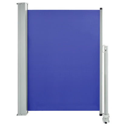 Vidaxl Toldo Lateral Retráctil De Jardín Azul 100x300 Cm_0