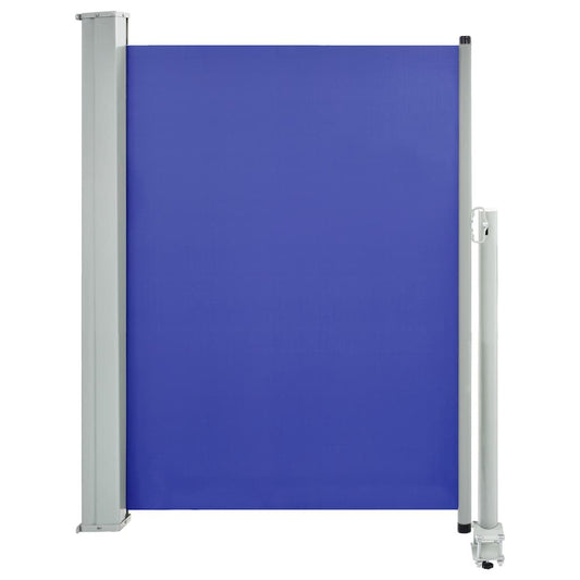 Vidaxl Toldo Lateral Retráctil De Jardín Azul 100x300 Cm_0