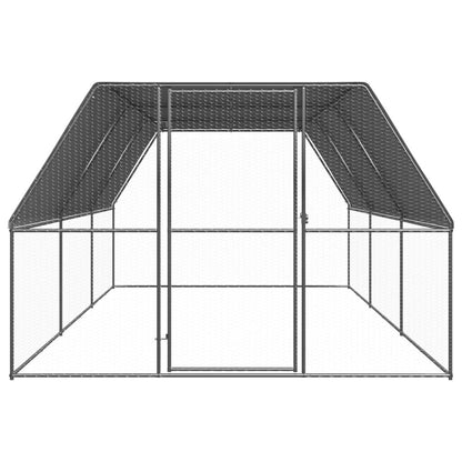Vidaxl Jaula Gallinero De Acero Galvanizado 3x6x2 M_1