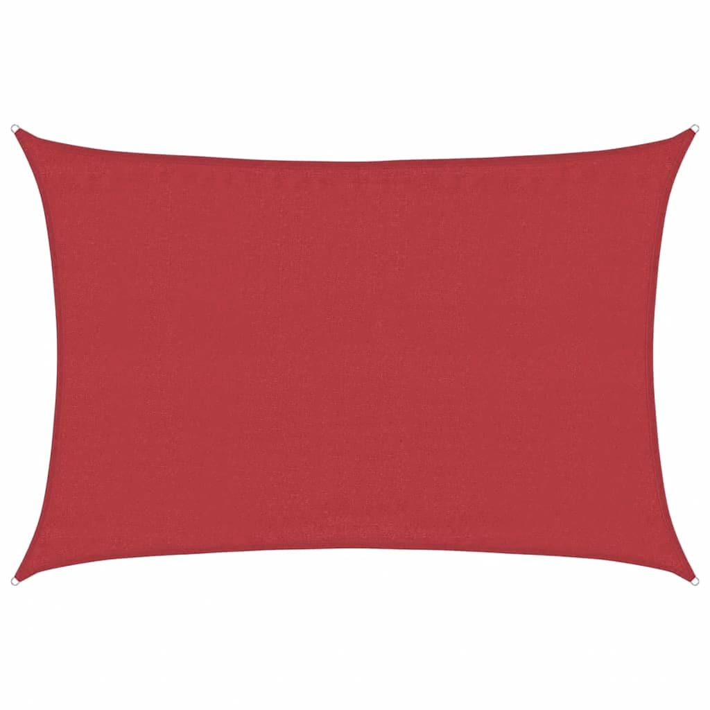 Vidaxl Toldo De Vela Rojo Hdpe 160 G/m² 3,5x5 M_0