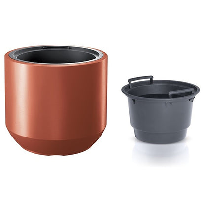 Maceta Heos 36l., Con Depósito, Dimensiones (mm) 390x390x350, Color Cobre_2