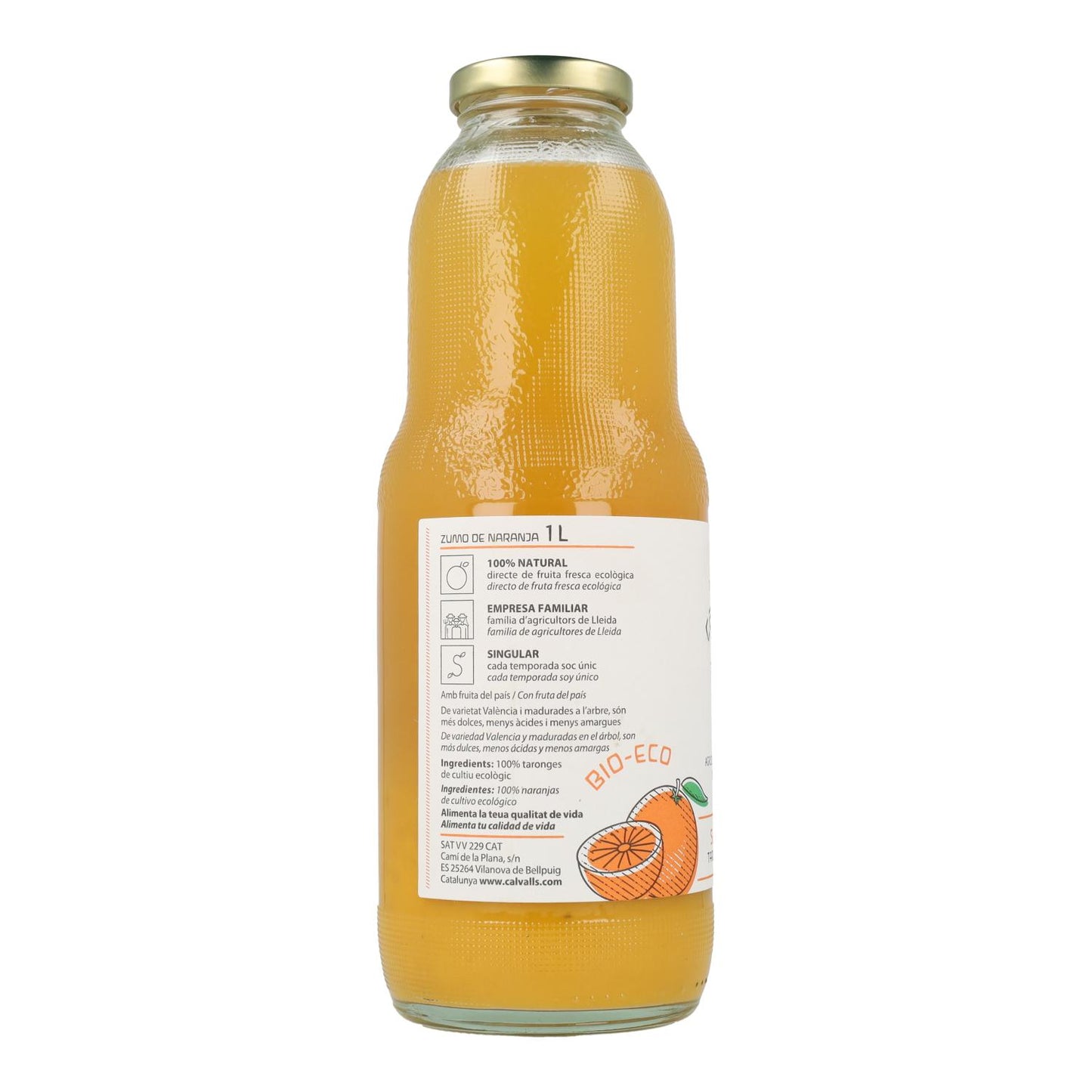 Zumo de Naranja ECO, Cal Valls, 1 L