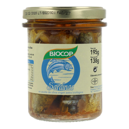 Sardinas en conserva Bio Biocop 138 g