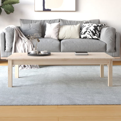Mesa De Centro De Madera Maciza De Pino 110x50x30 Cm_3