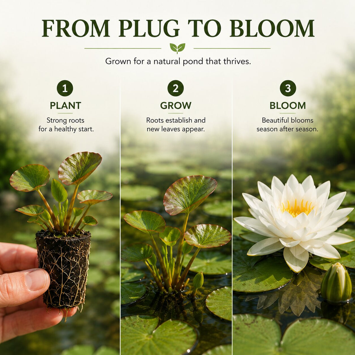 Nenúfar Enano Blanco - Nymphaea - 1x Nenúfar Multiflor Con Cesta_4