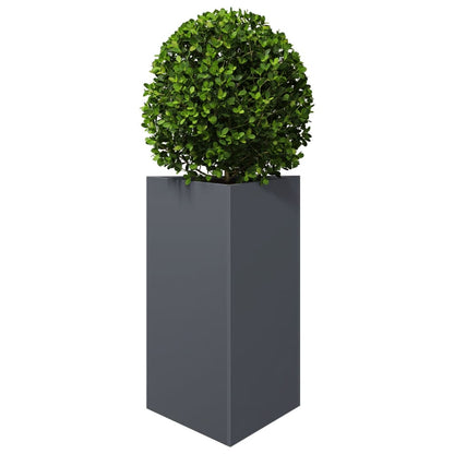 Jardinera Triangular Acero Gris Antracita 50x43x75 Cm_2