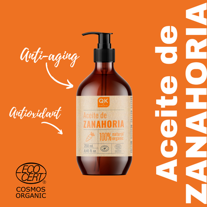 QKnatur - Aceite De Zanahoria 250 ml - 100% Puro - Bronceador Natural - Hidrata Y Aporta Luminosidad - Repara Cabello_4