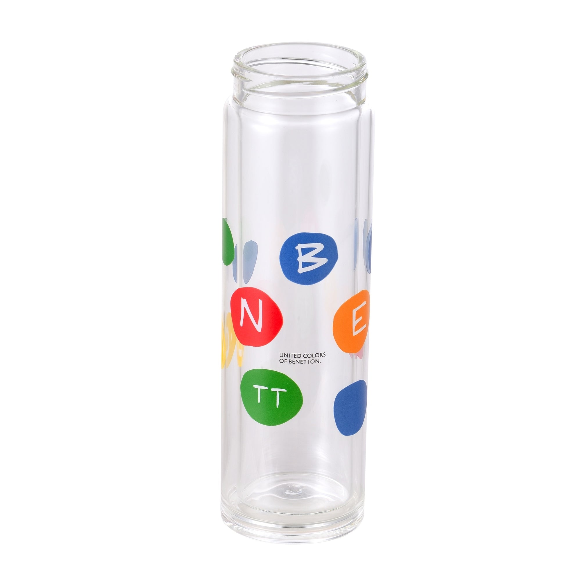 Botella De Agua De Doble Pared 350ml Borosilicato Black & White Be_3