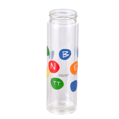 Botella De Agua De Doble Pared 350ml Borosilicato Black & White Be_3