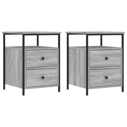 Mesitas Noche 2 Uds Madera Ingeniería Gris Sonoma 44x45x60 Cm_0