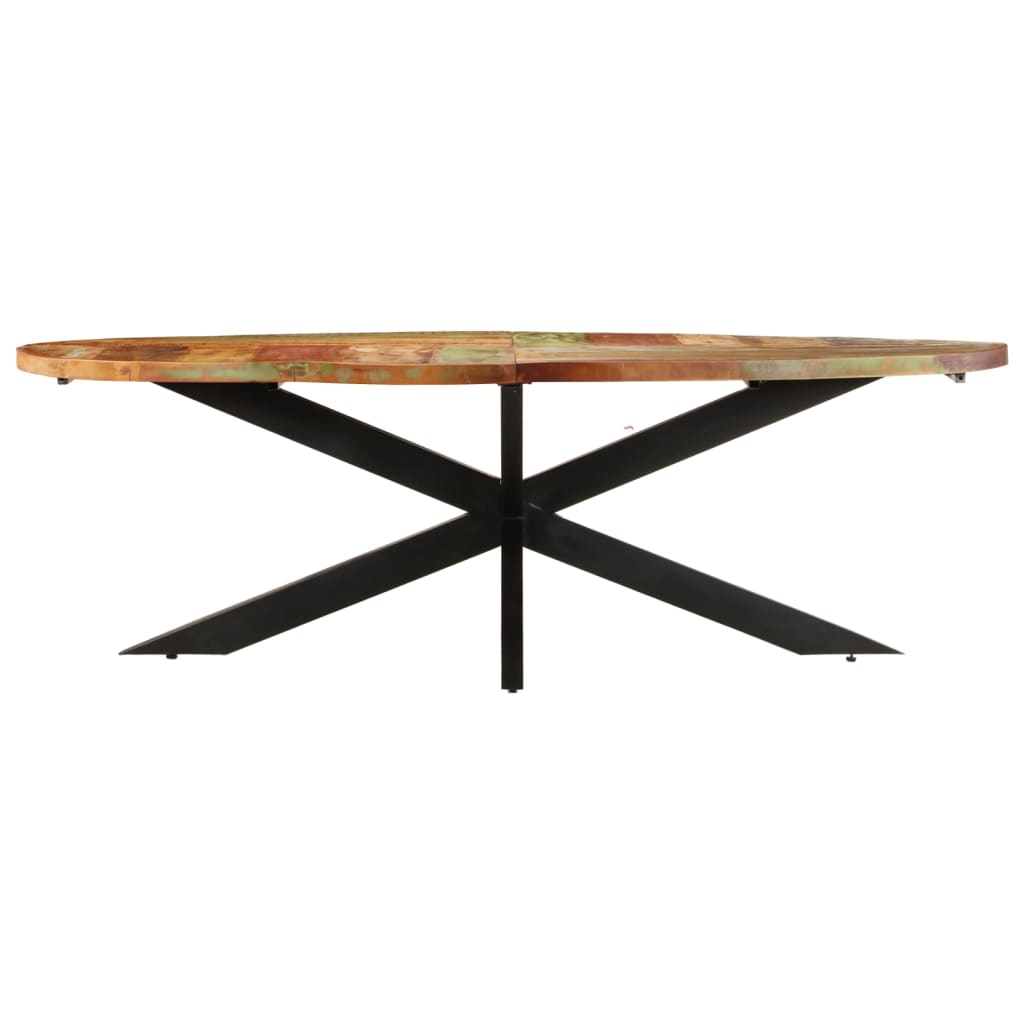 Mesa De Comedor De Madera Maciza Reciclada 240x100x75 Cm_0