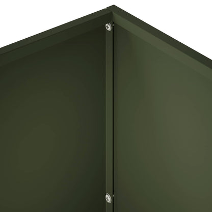 Macetero De Jardín 2 Uds. Verde Oliva 60 X 30 X 40 Cm_5