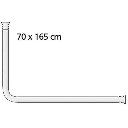 Set de barra para ducha de esquina Blanco