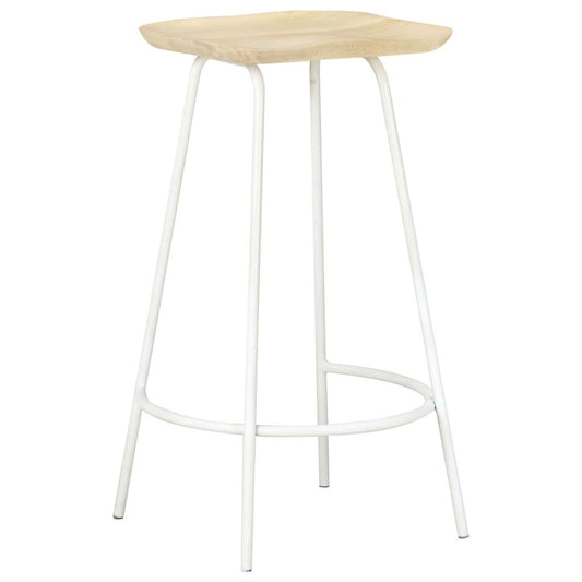 Taburetes De Cocina 4 Unidades Madera Maciza De Mango_0